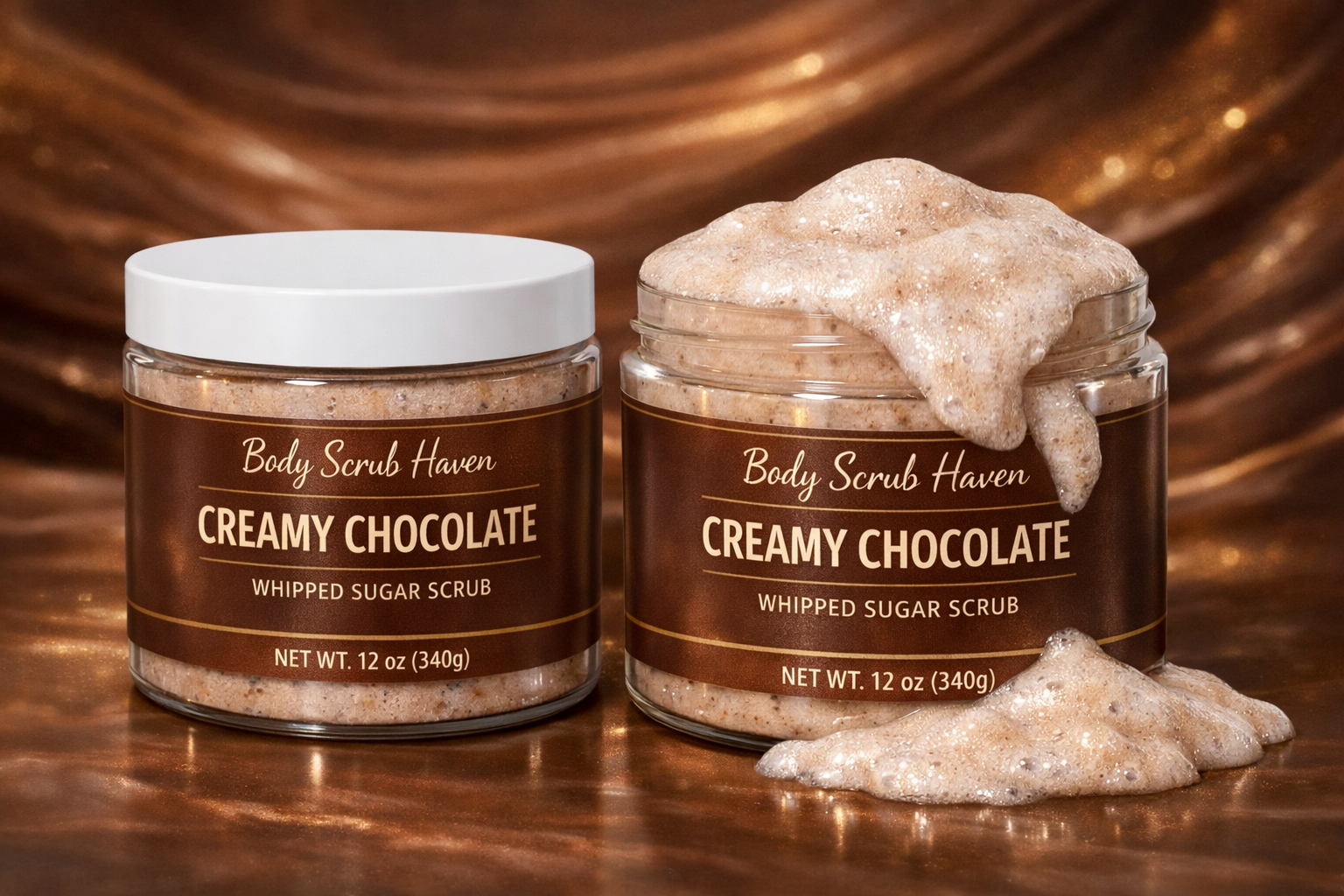 Creamy Chocolate Foaming Sugar Body Scrub