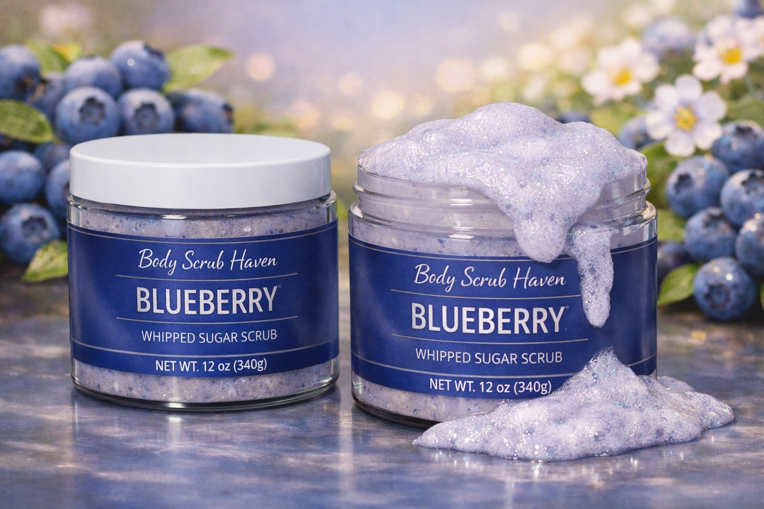Blueberry Foaming Sugar Body Scrub