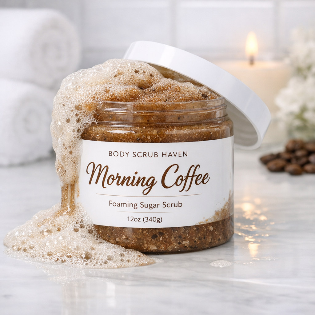Morning Coffee Foaming Sugar Body Scrub