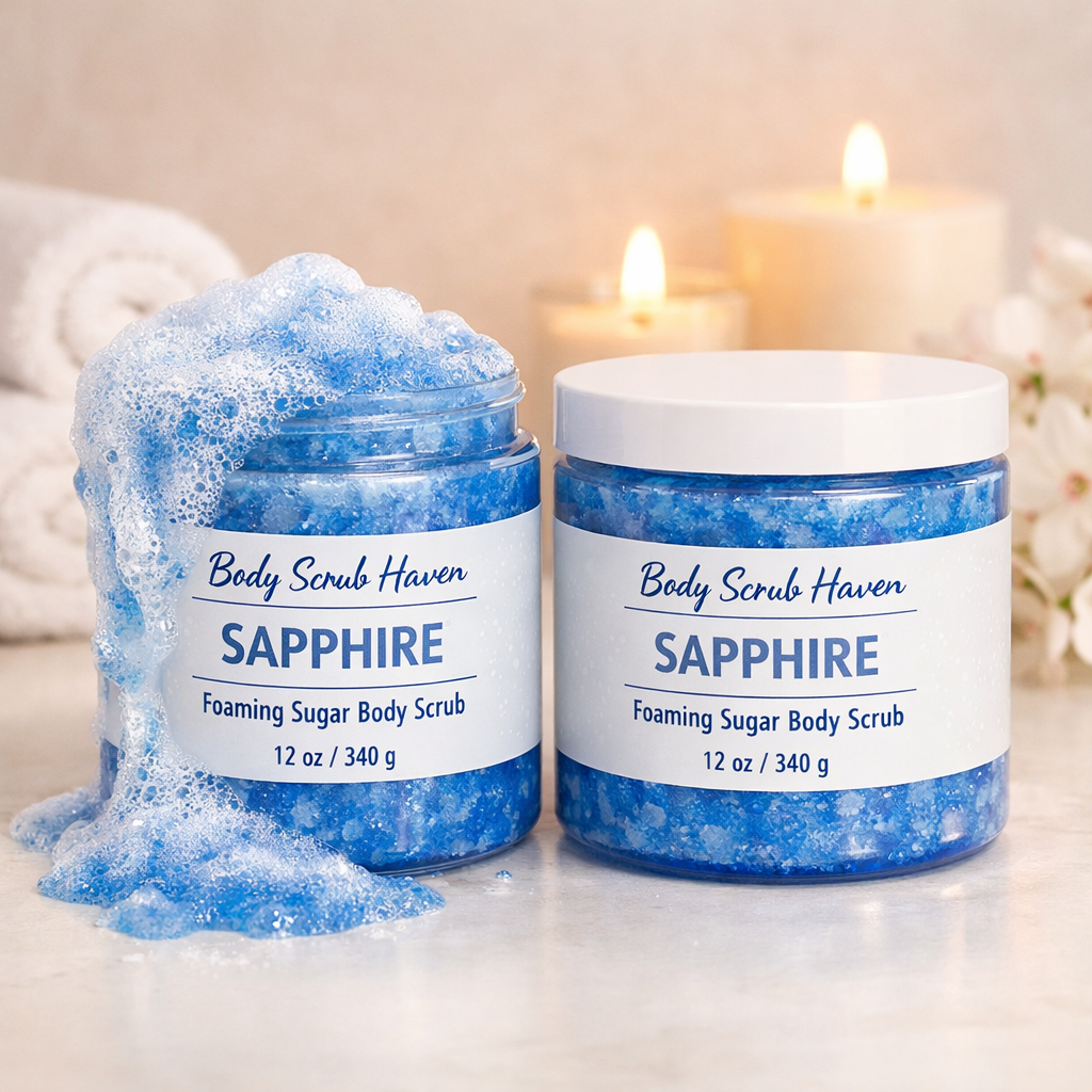 Sapphire Foaming Sugar Body Scrub